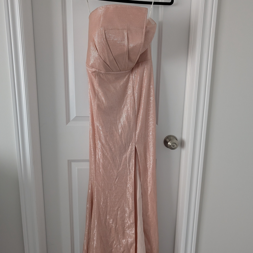 Adore Blush Pink Strapless Dress